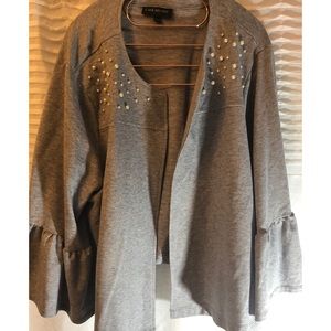 Lane Bryant 26-28 pearl cardigan
